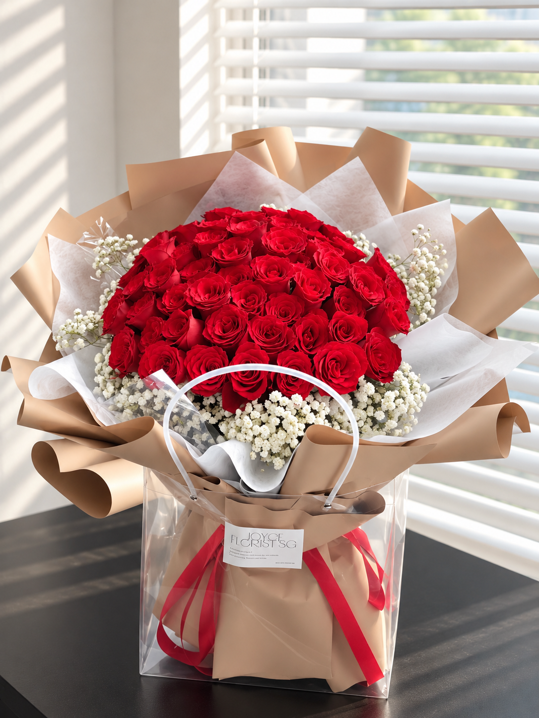55 Forever Love Red Rose Bouquet