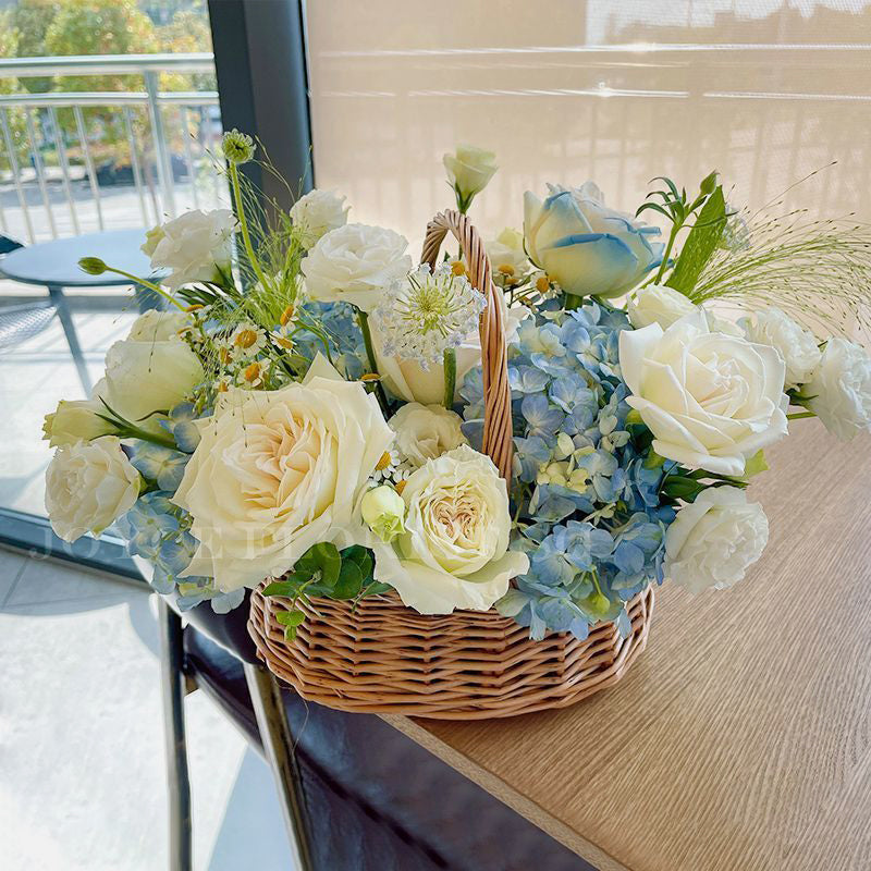 Flower Basket - Ice Blue