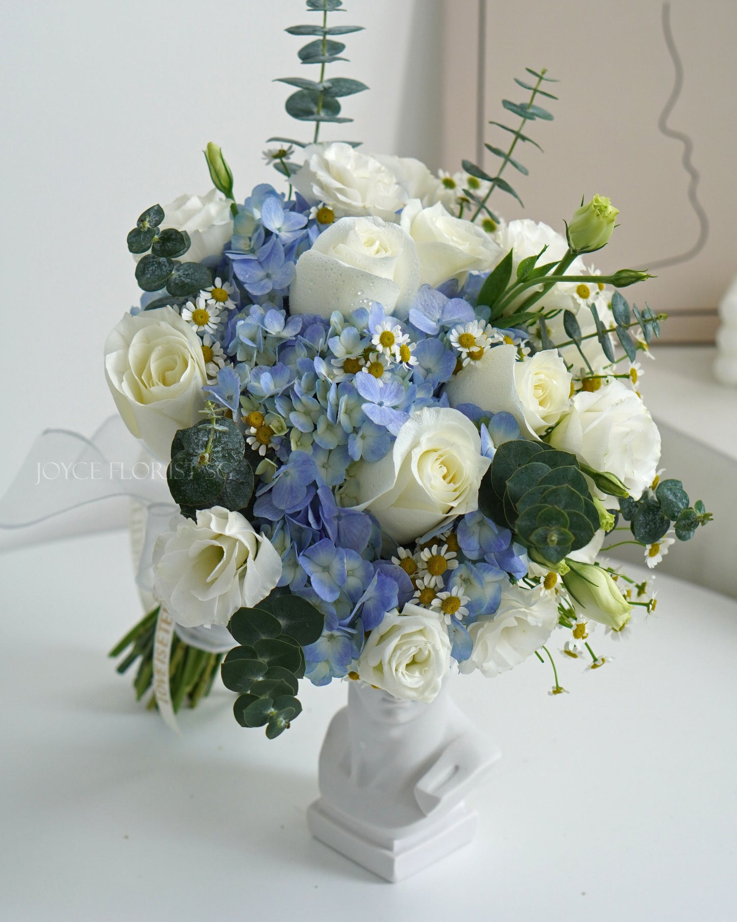 Bridal Wedding Hand Bouquet - Baby Blue