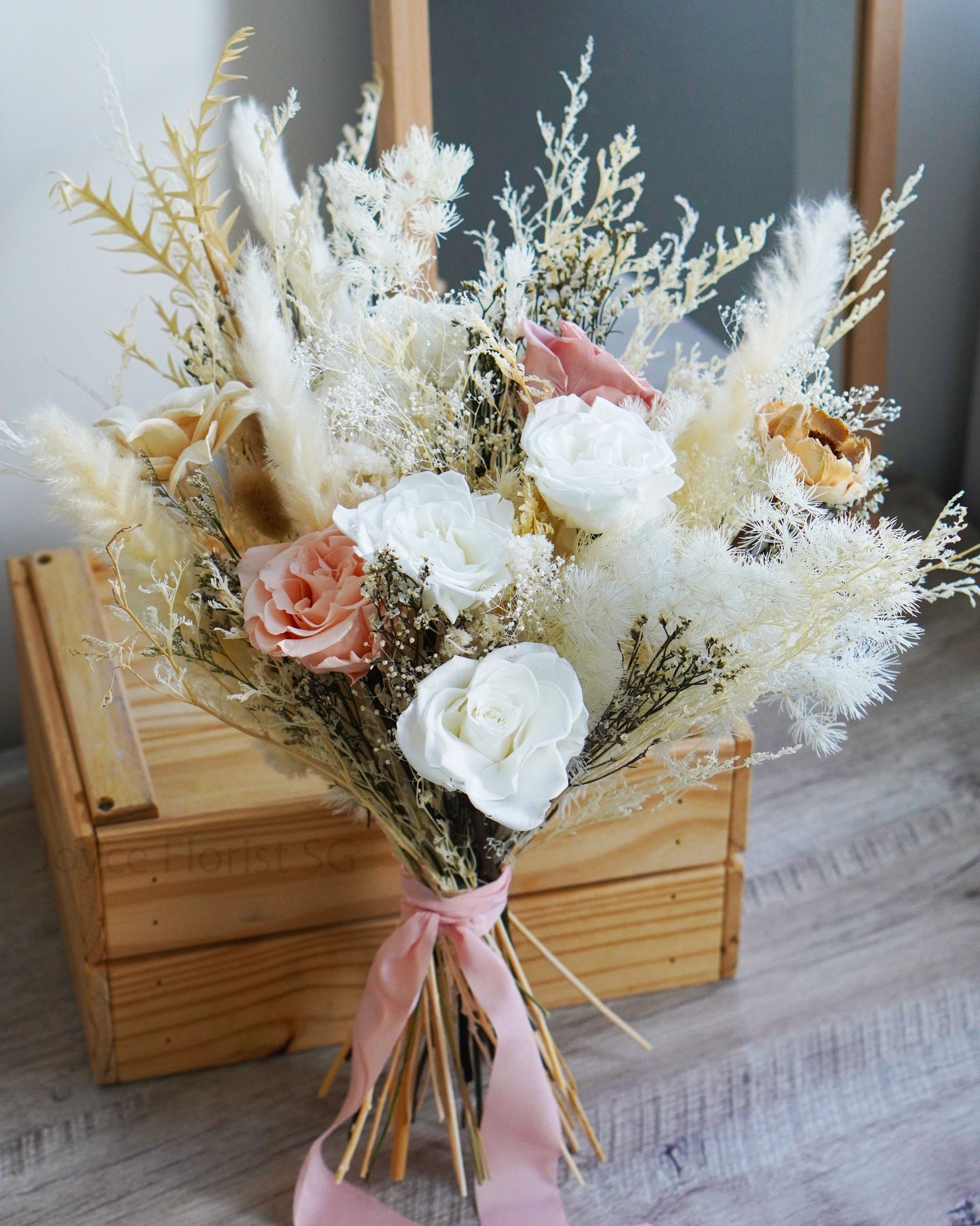 Bridal Wedding Hand Bouquet - White Romance