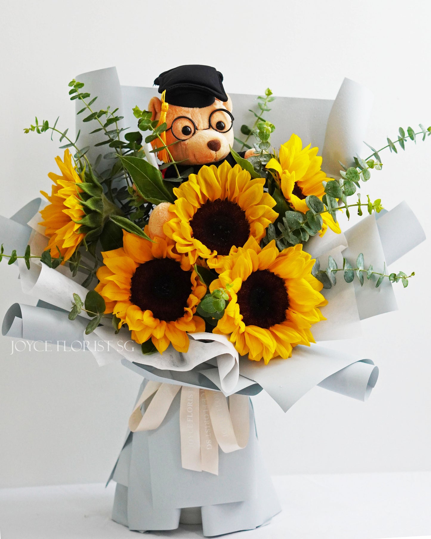 Sunflower Graduation Bouquet With Bear - Sweet Success