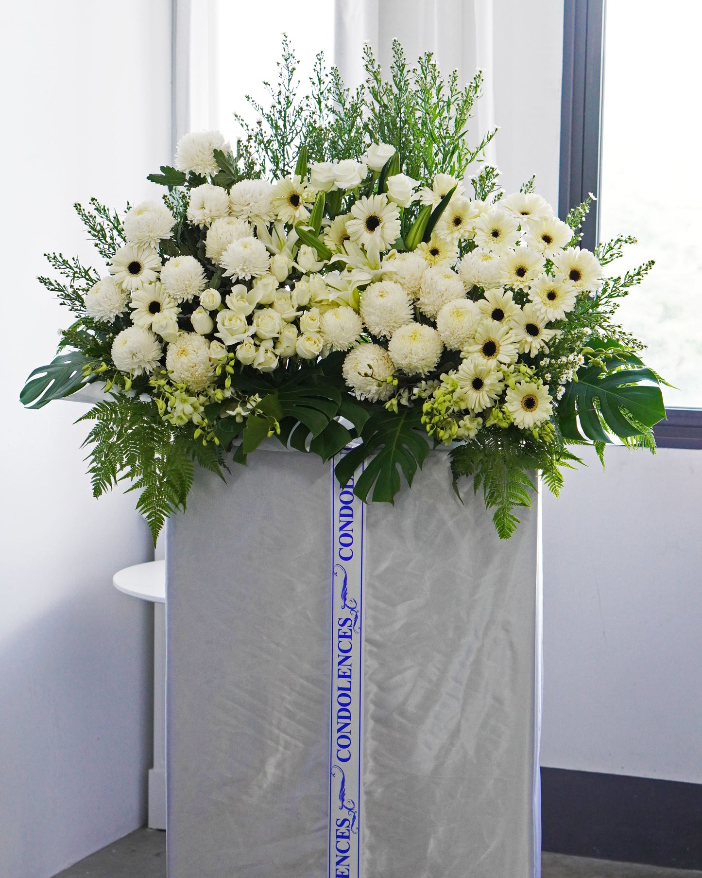 Condolence Flower Stand | Funeral Wreath | Angel