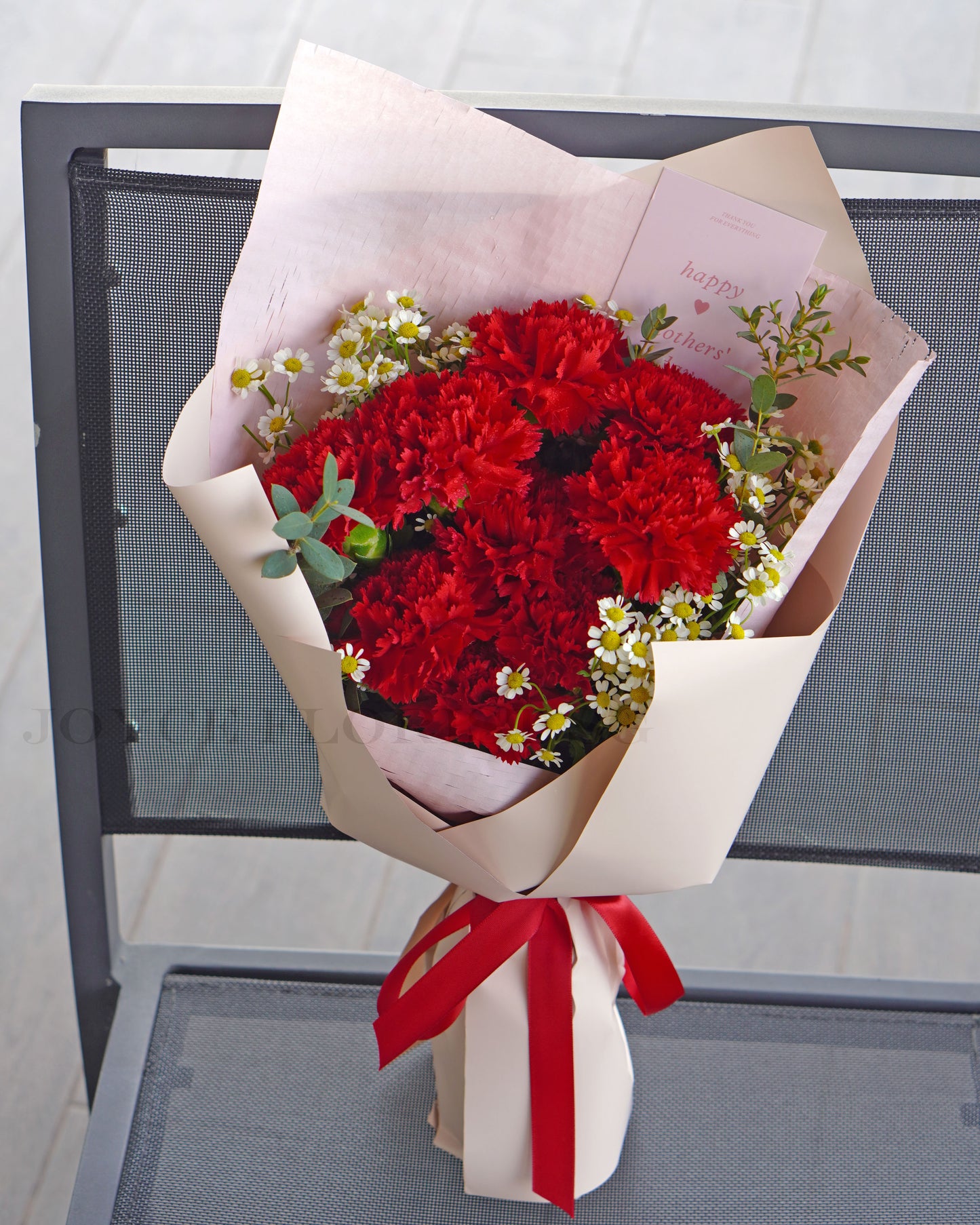 Mother's Day Flower Bouquet - Red Carnation
