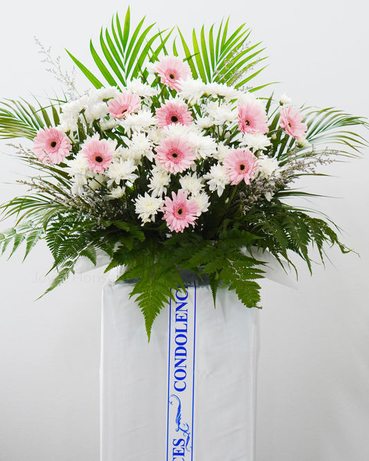 Condolence Flower Stand | Funeral Wreath | Consolation