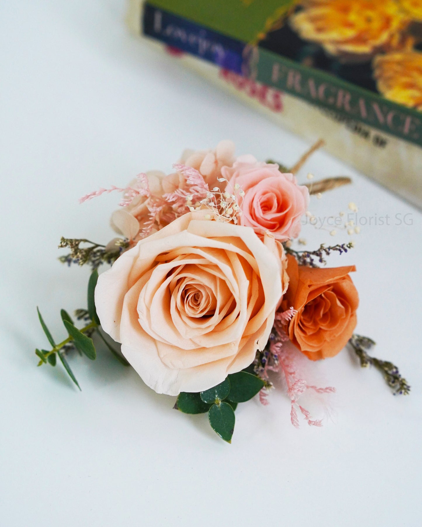 Boutonnieres - Preserved Peach & Pink Rose