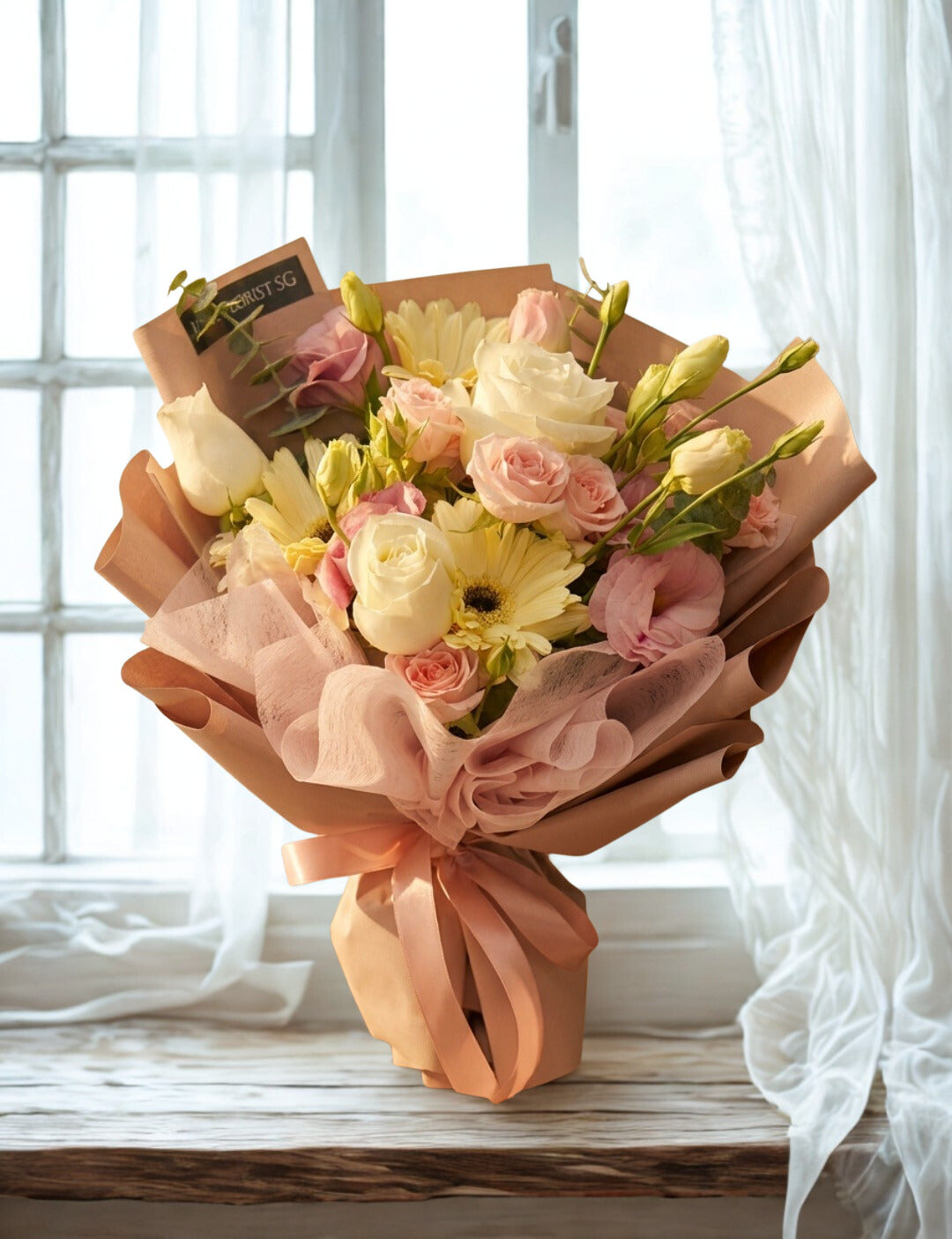 Greeting Fresh Flower Bouquet - Smile