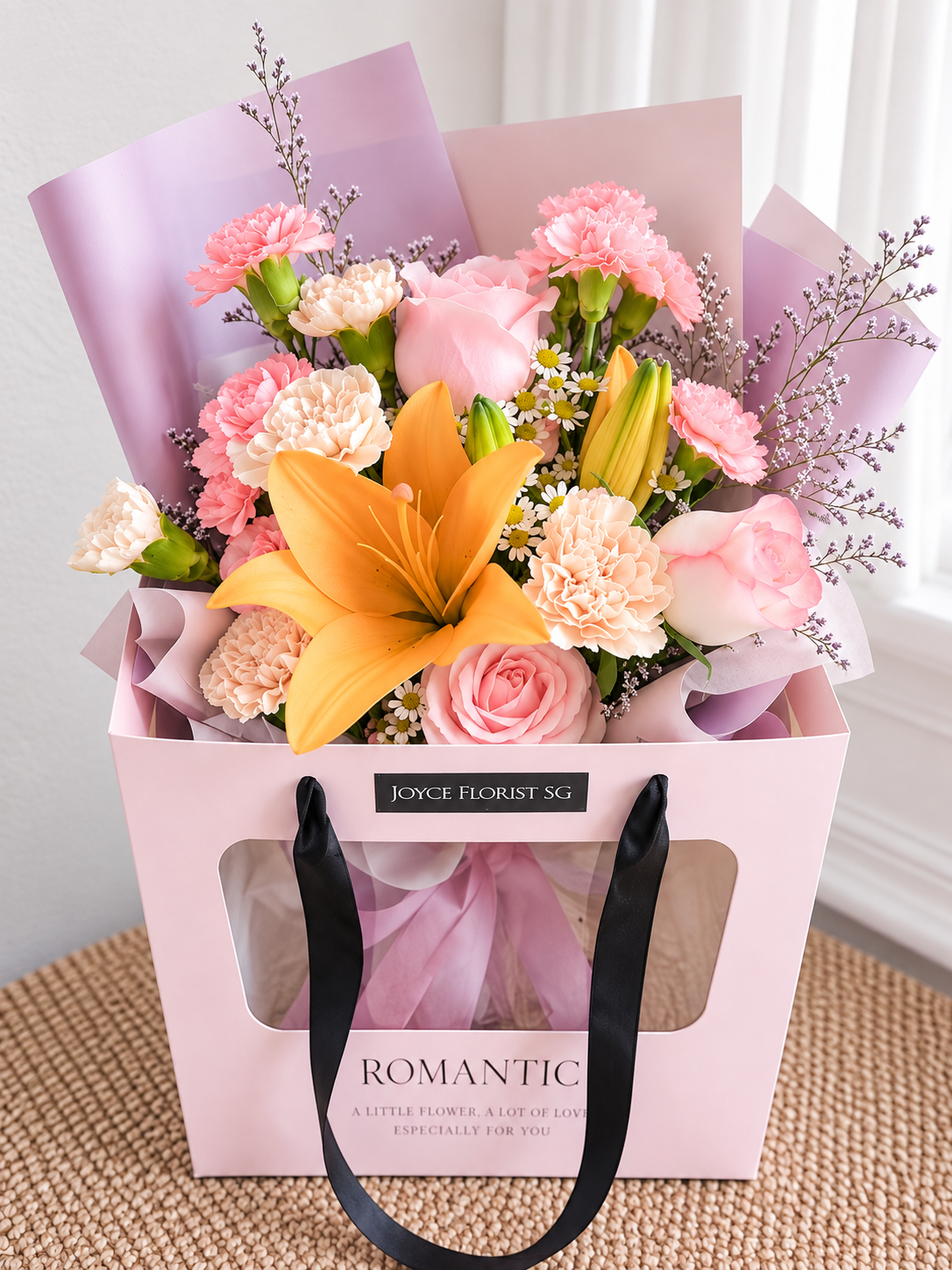 Peachy Blush Lily Bouquet