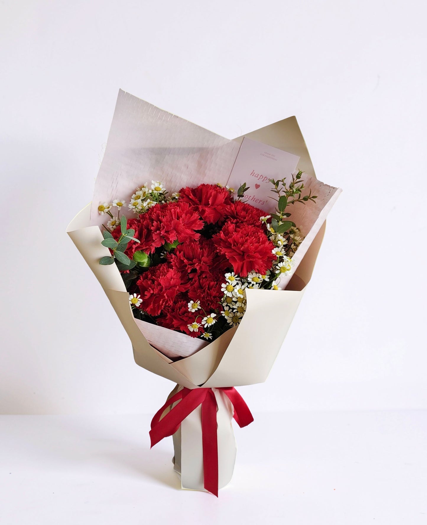 Mother's Day Flower Bouquet - Fresh Red Carnation