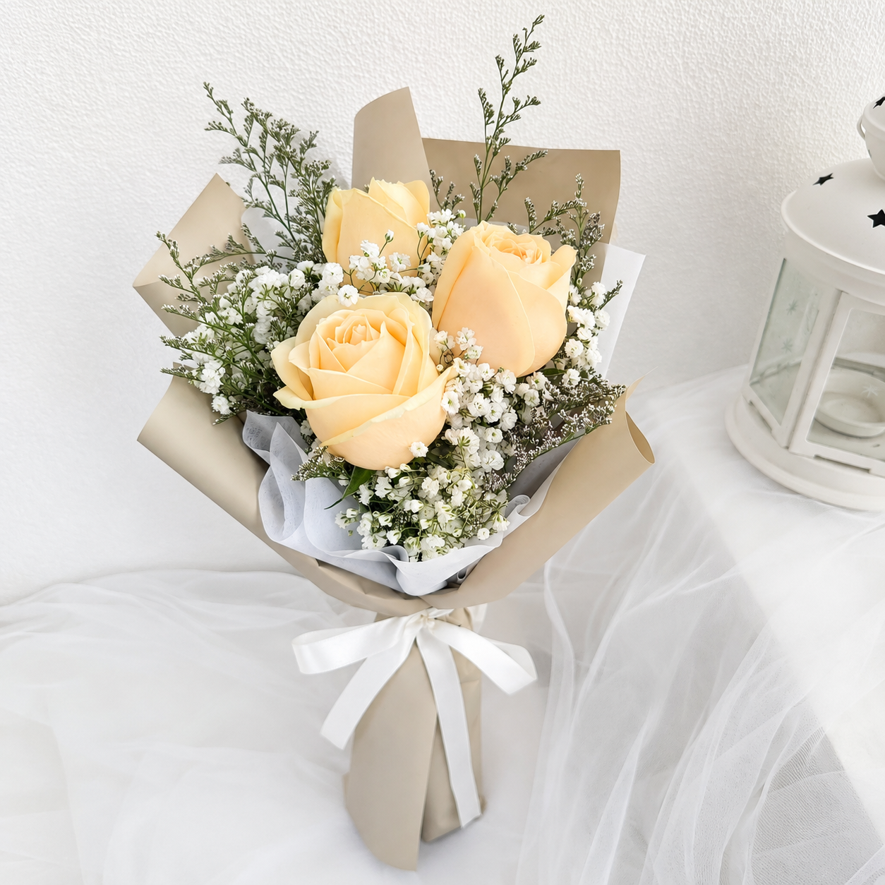 Mini Champagne Rose Bouquet