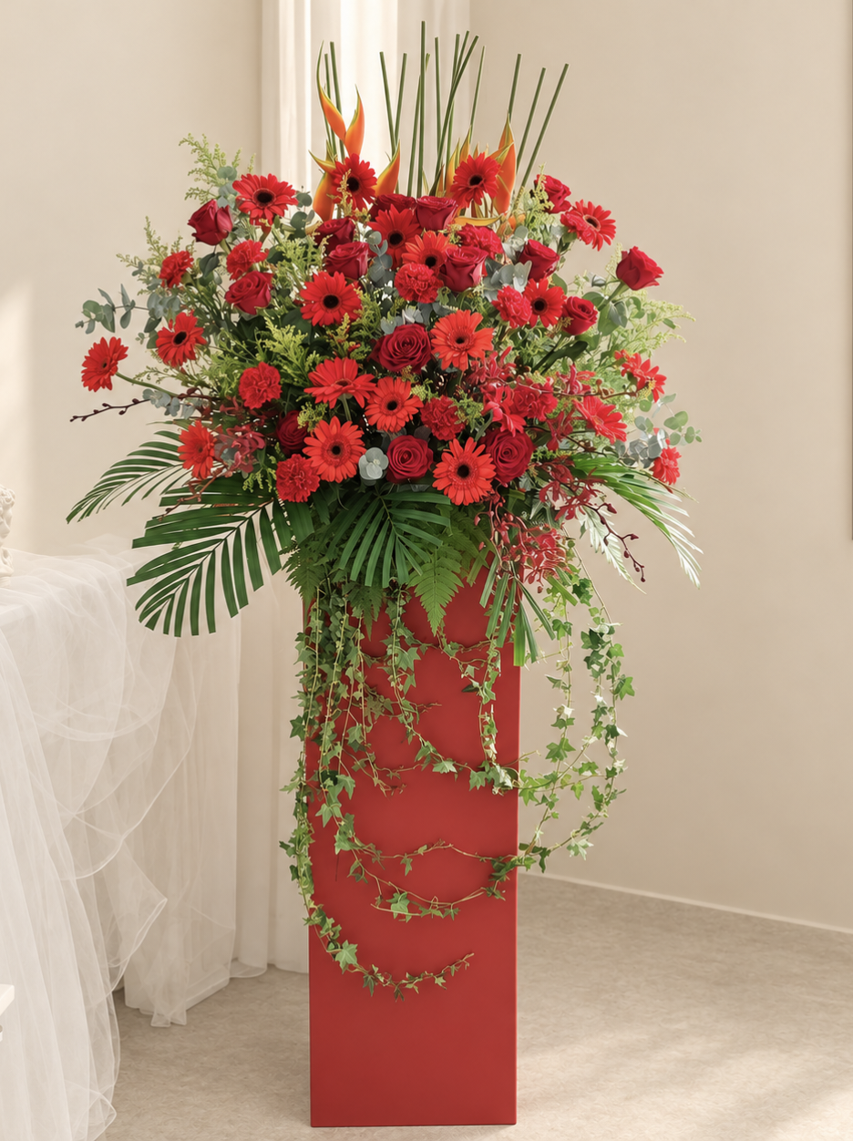 Grand Opening Flower Stand | Opening Ceremony Flowers | Precious Ruby