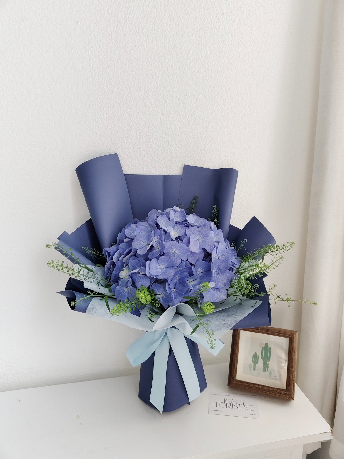 Hydrangea Flower Bouquet - Blue Hydrangea