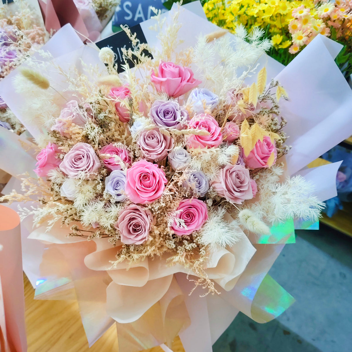 Preserved Flower Bouquet - Pink Promise