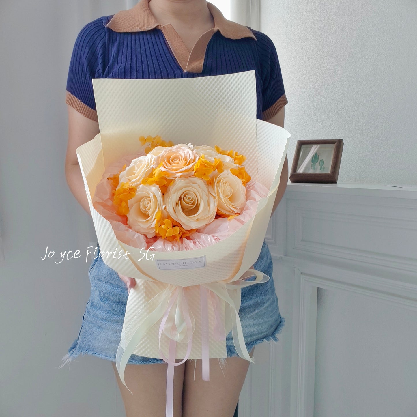 Valentine's Day Soap Flower Bouquet - Mango