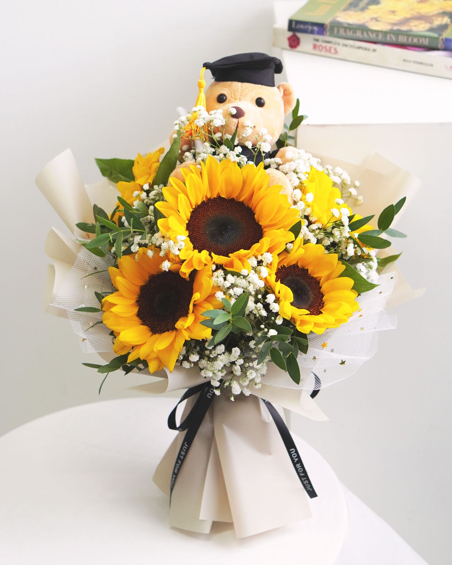 Sunflower Graduation Bouquet With Bear - Aspiration