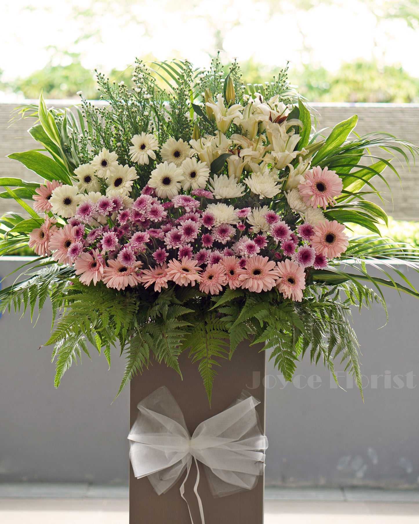 Condolence Flower Stand | Funeral Wreath | Remembered Always