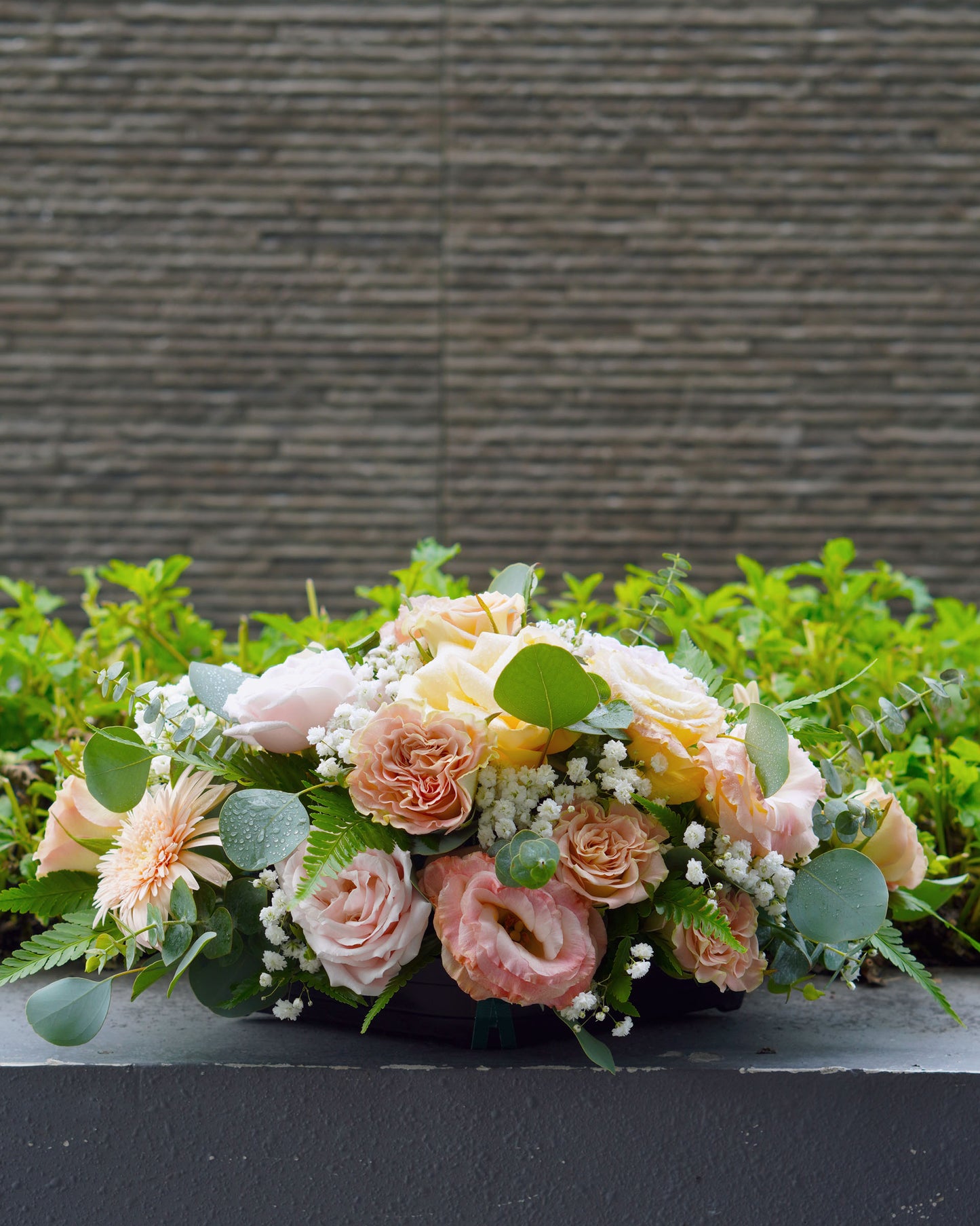 Fresh Flower Table Arrangement - Blush