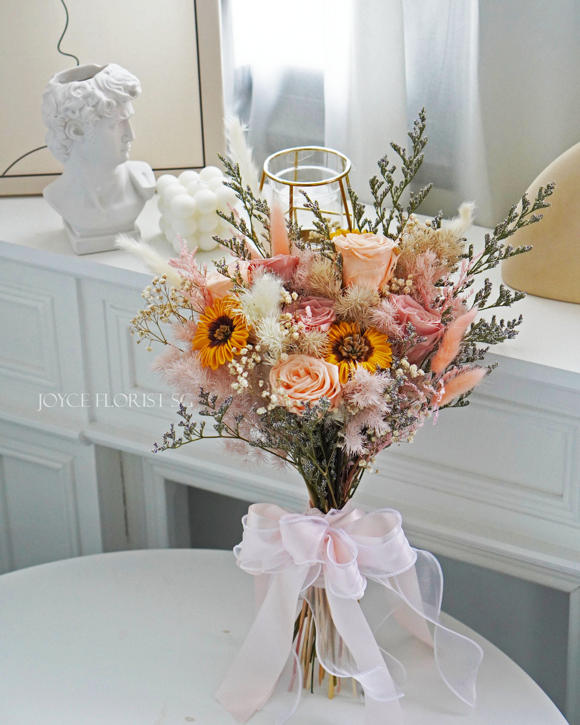 Bridal Wedding Hand Bouquet - Charnoday Preserved Flower