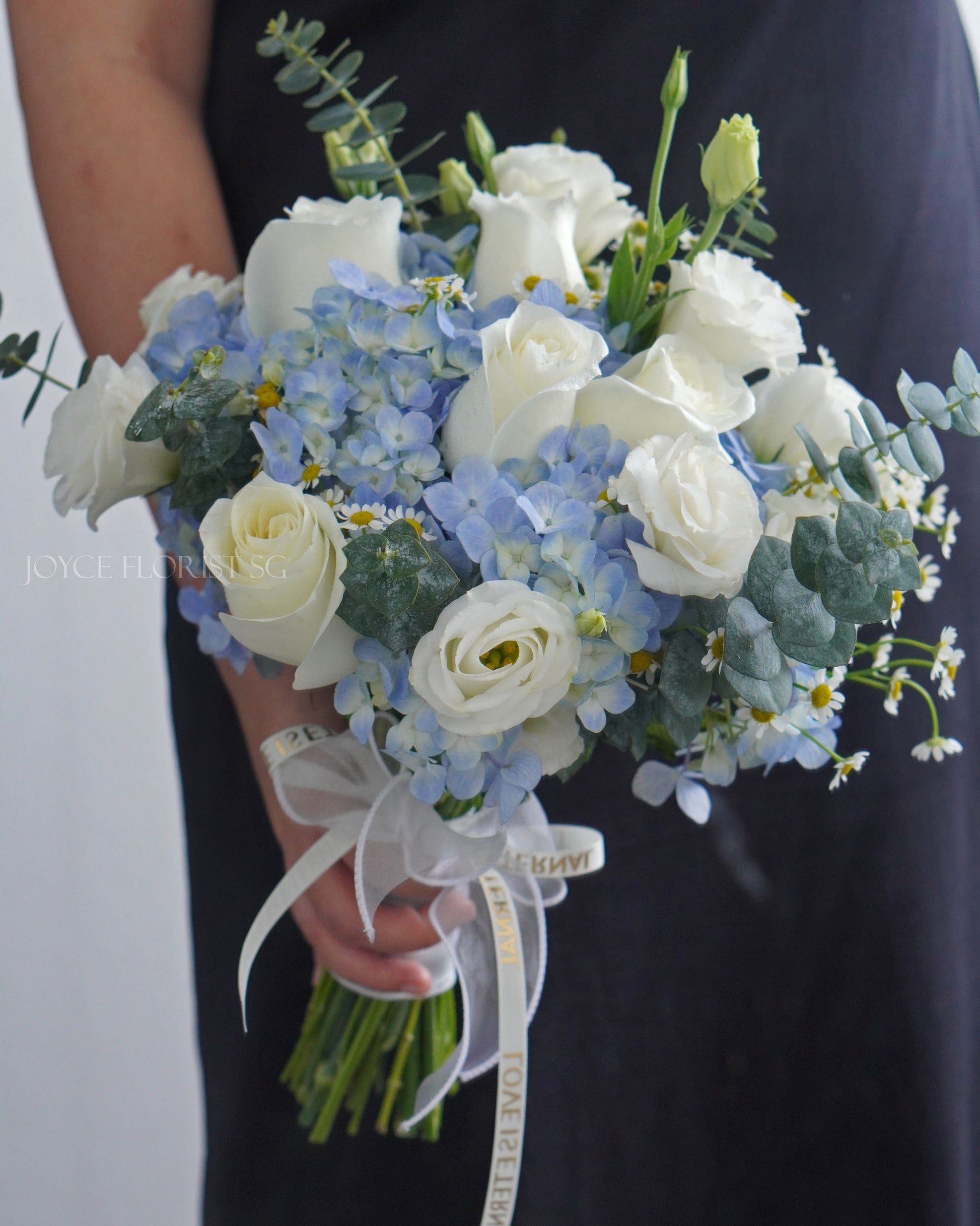 Bridal Wedding Hand Bouquet - Baby Blue