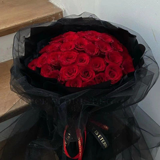 Rose Fresh Bouquet - 33 Kenya Red Rose