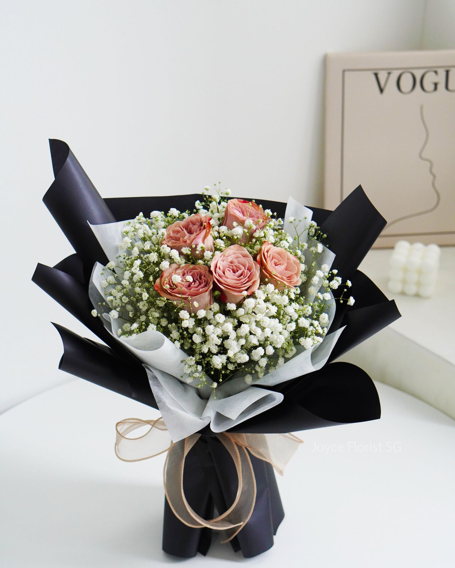 Rose Flower Bouquet - Misty