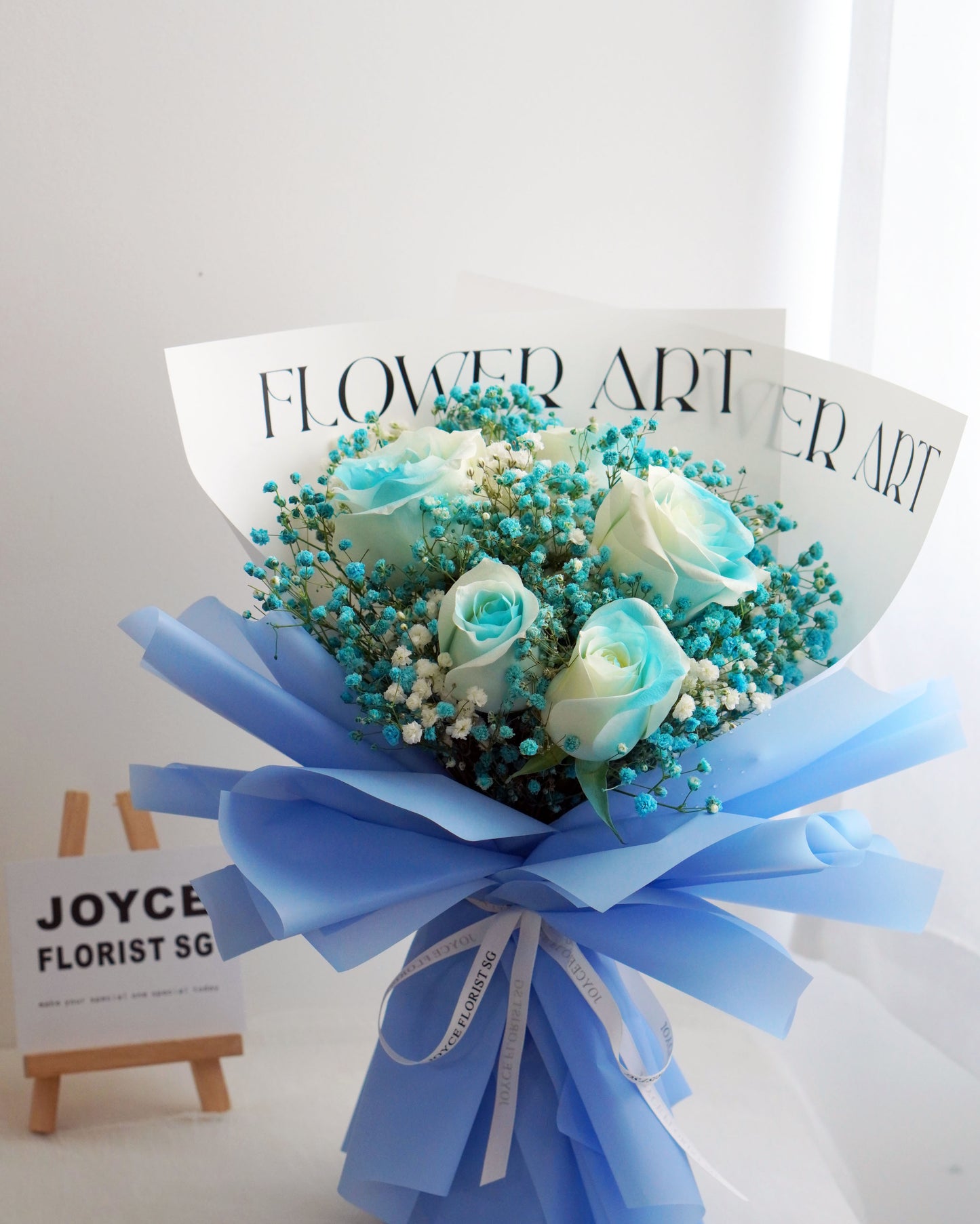 Rose Flower Bouquet - Lovely Blue Roses