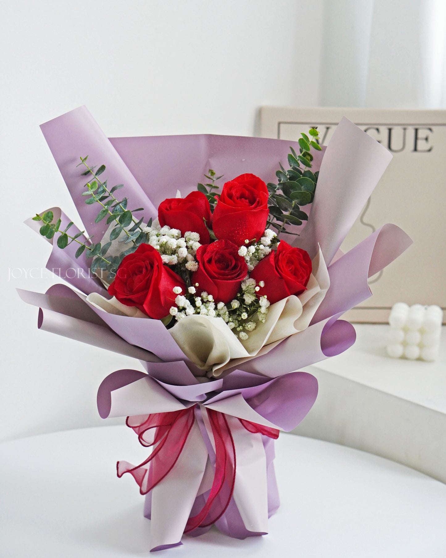 Rose Flower Bouquet - Red Love