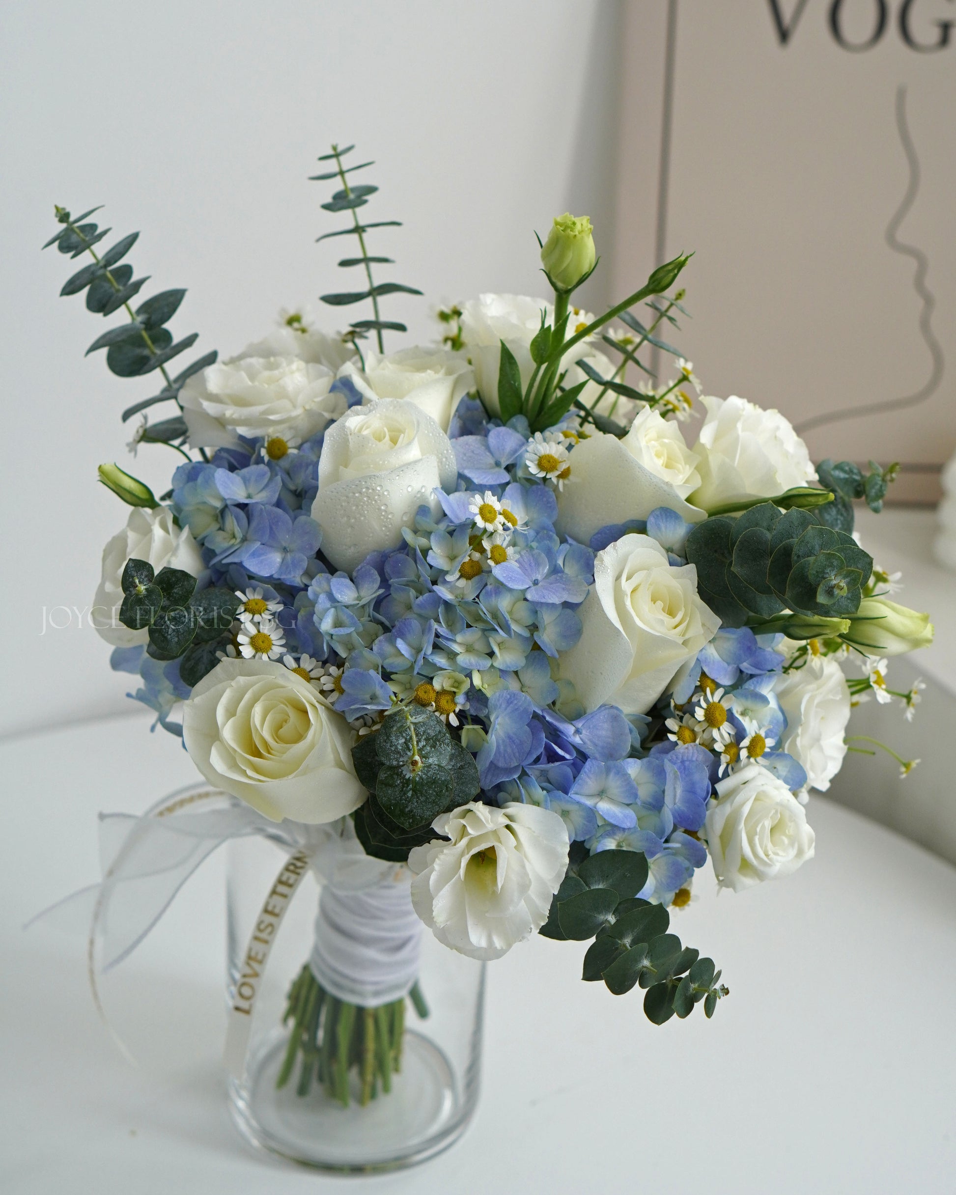 Bridal Wedding Hand Bouquet - Baby Blue