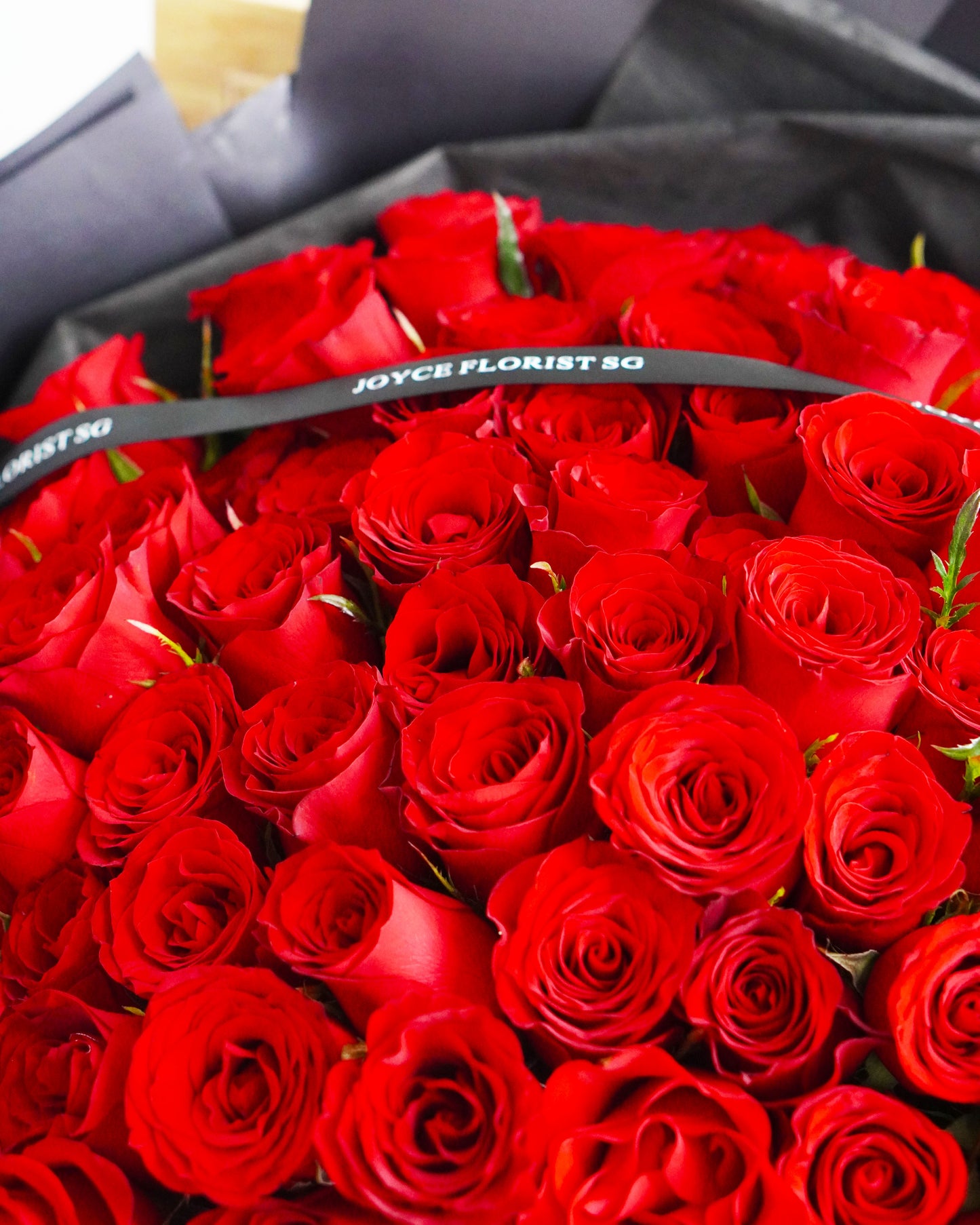 99 Kenya Rose Flower Bouquet - Red Romance