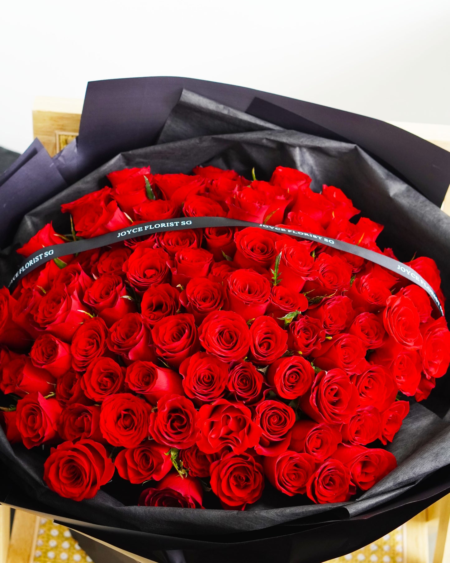 99 Kenya Rose Flower Bouquet - Red Romance