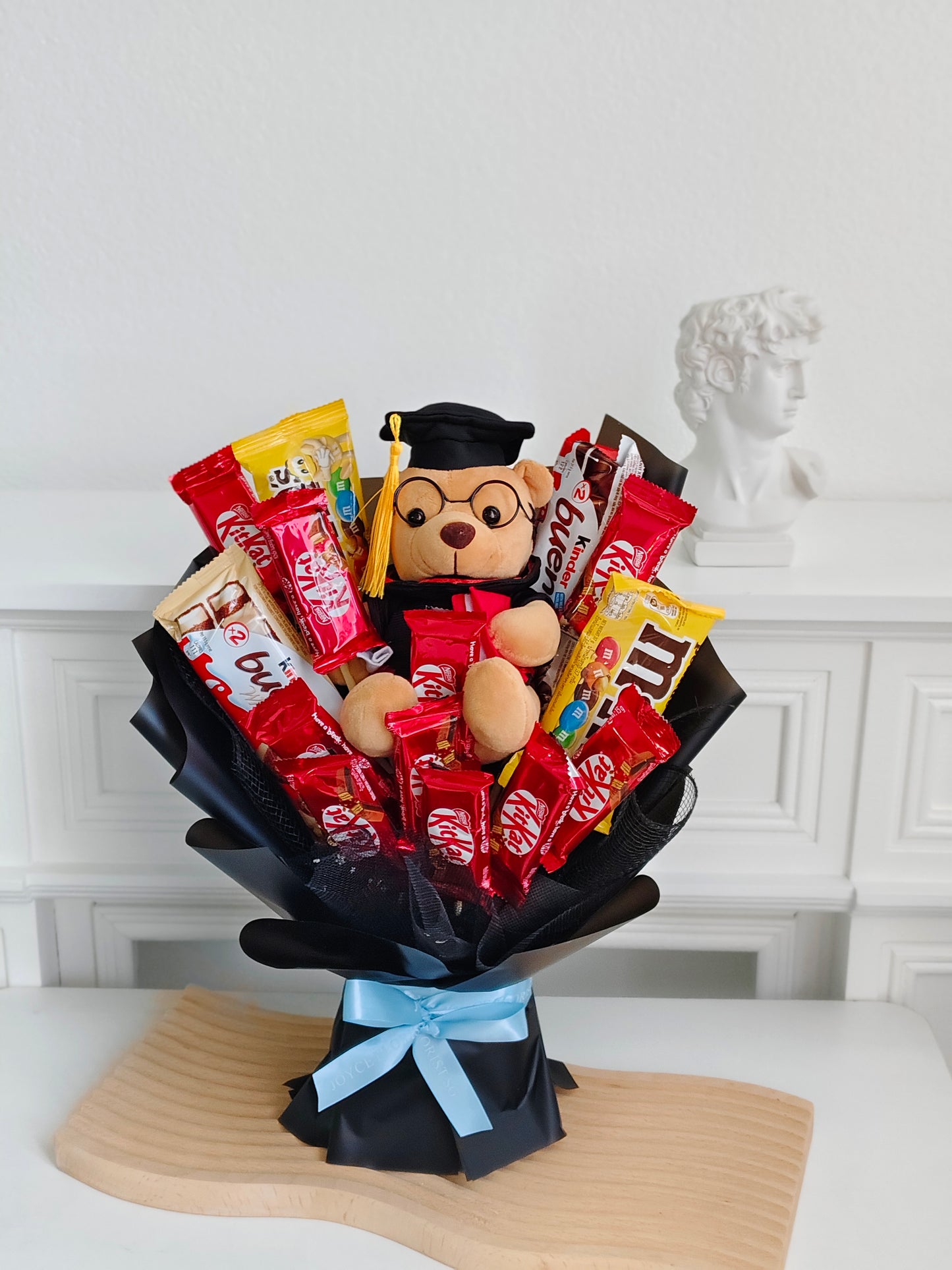 Graduation Snack Bouquet with Bear - Assorted Treats