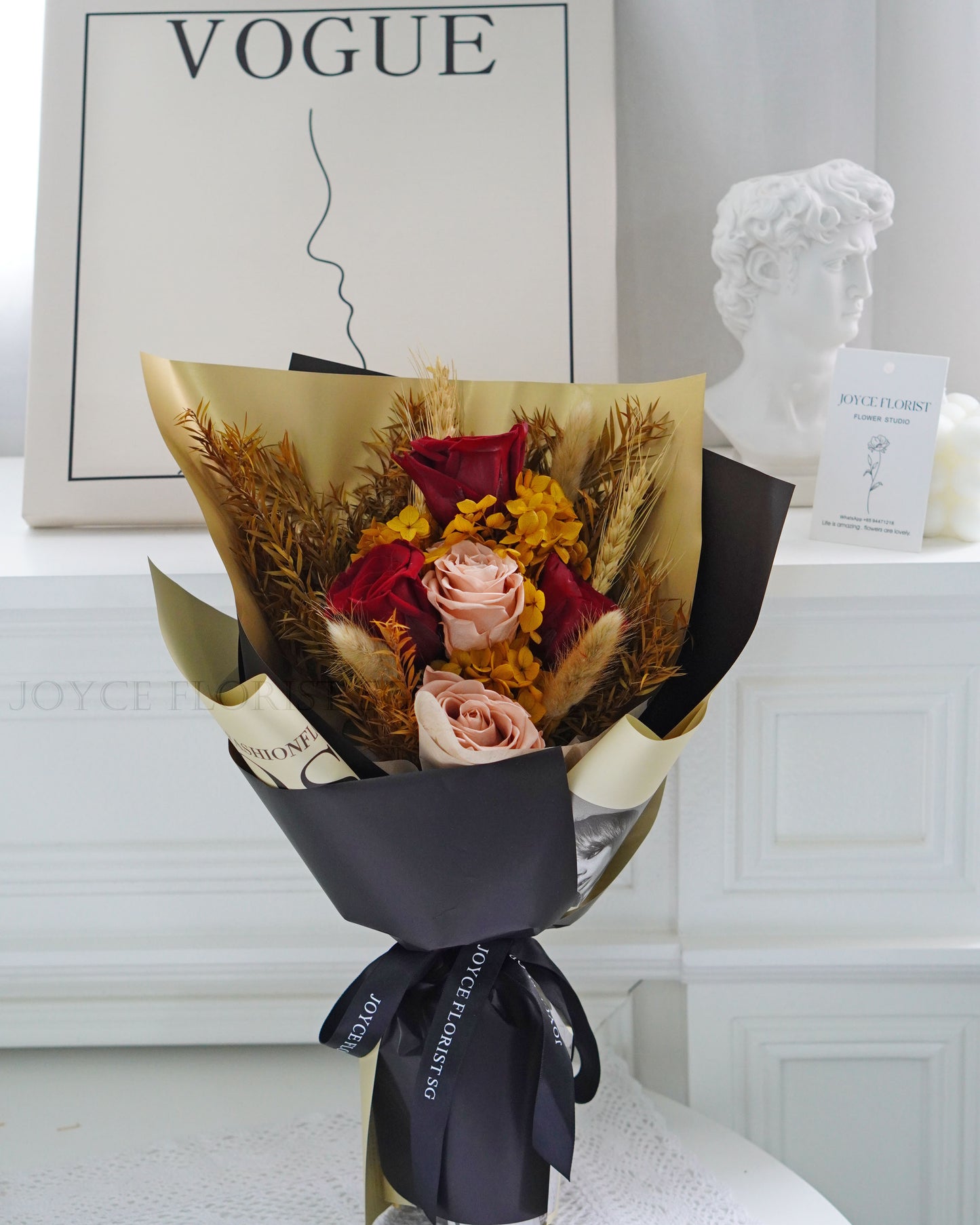 Preserved Flower Bouquet - Dawn's Embrace