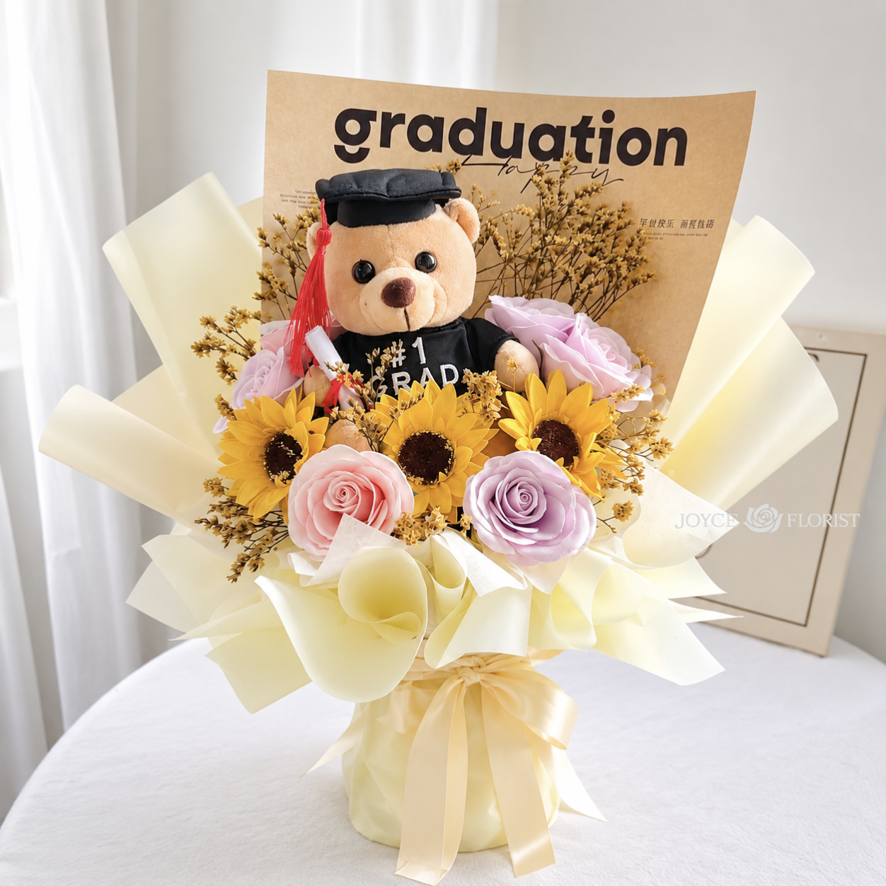 Graduation Teddy Bear Bouquet