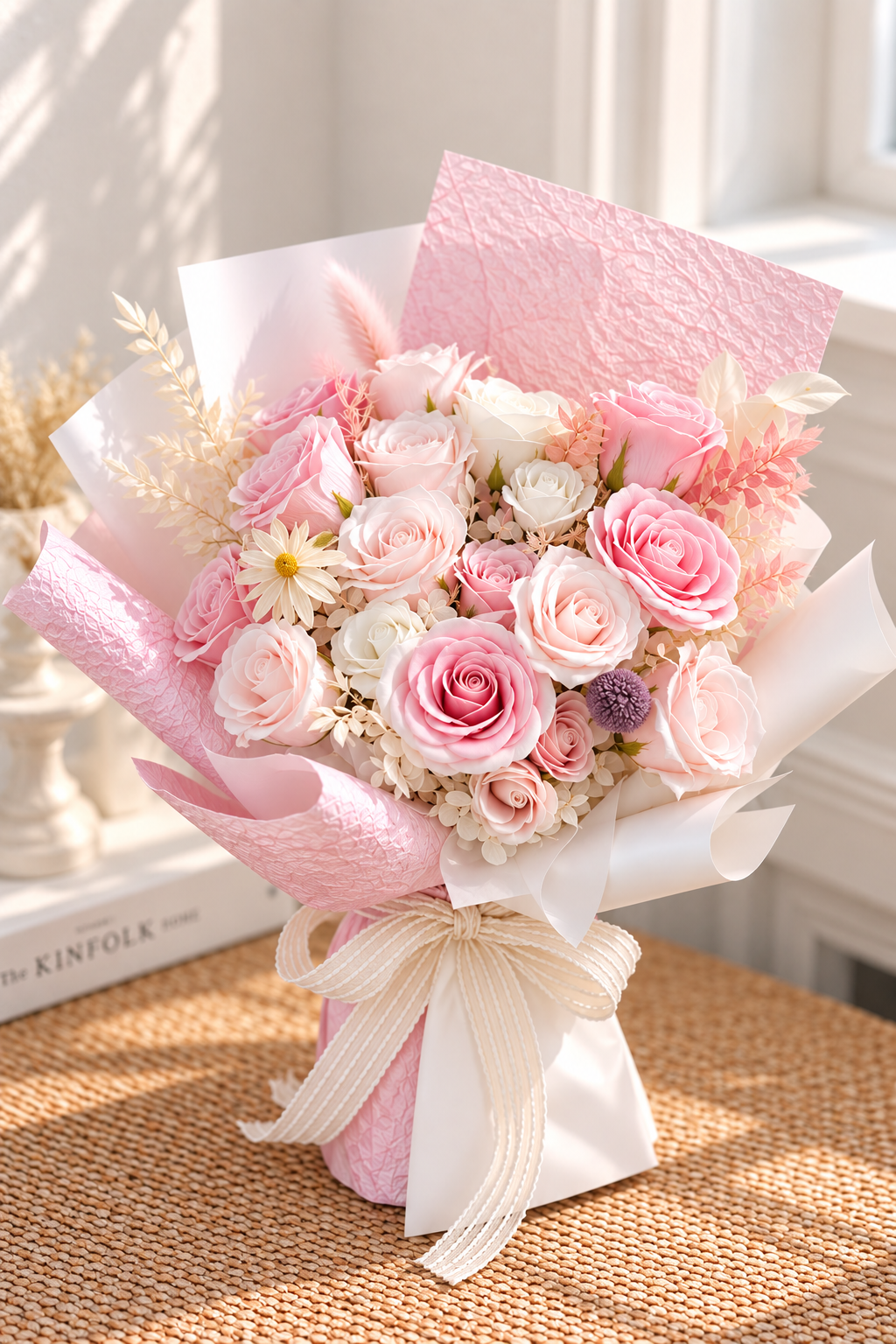 Timeless Soap Flower Bouquet - Pale Pink Rose
