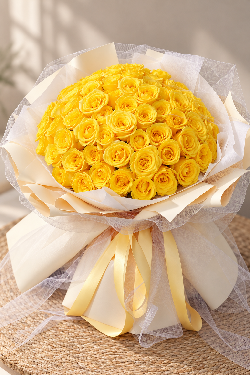 99 Yellow Rose Bouquet