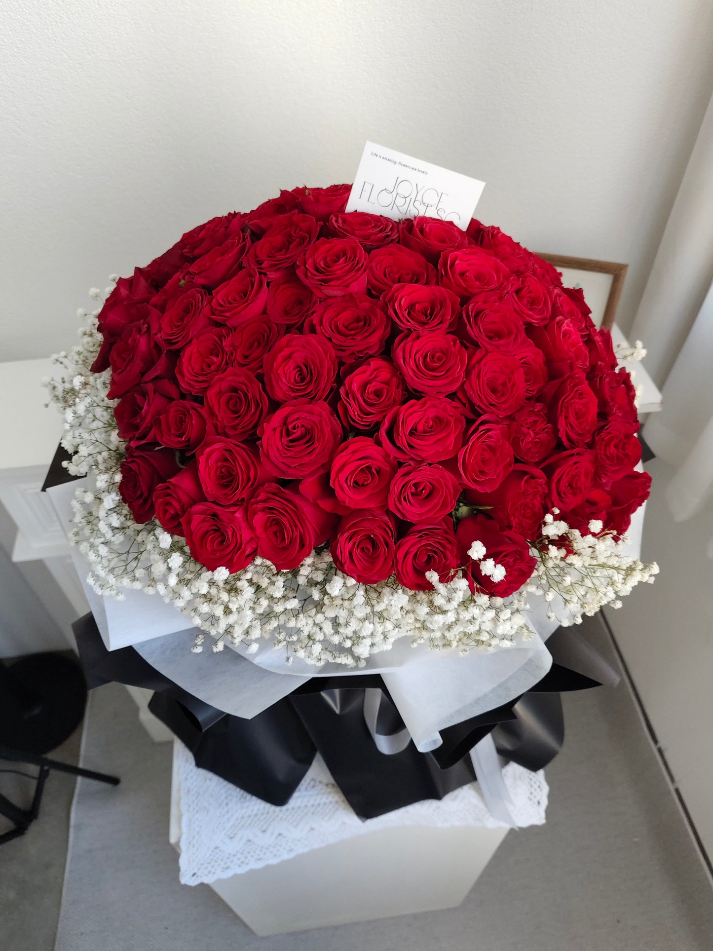 99 Red Rose Flower Bouquet