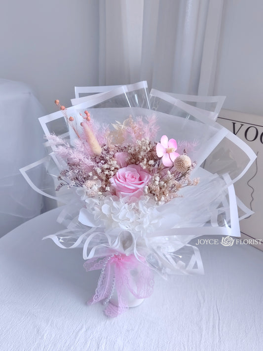 Preserved Flower Bouquet -  Sweet Pink