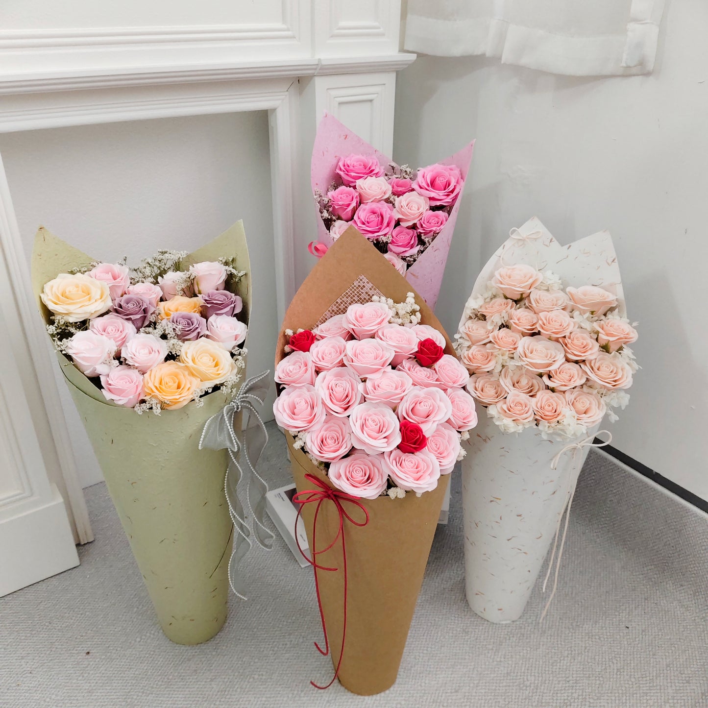 Soap Flower Bouquet - Ice Cream