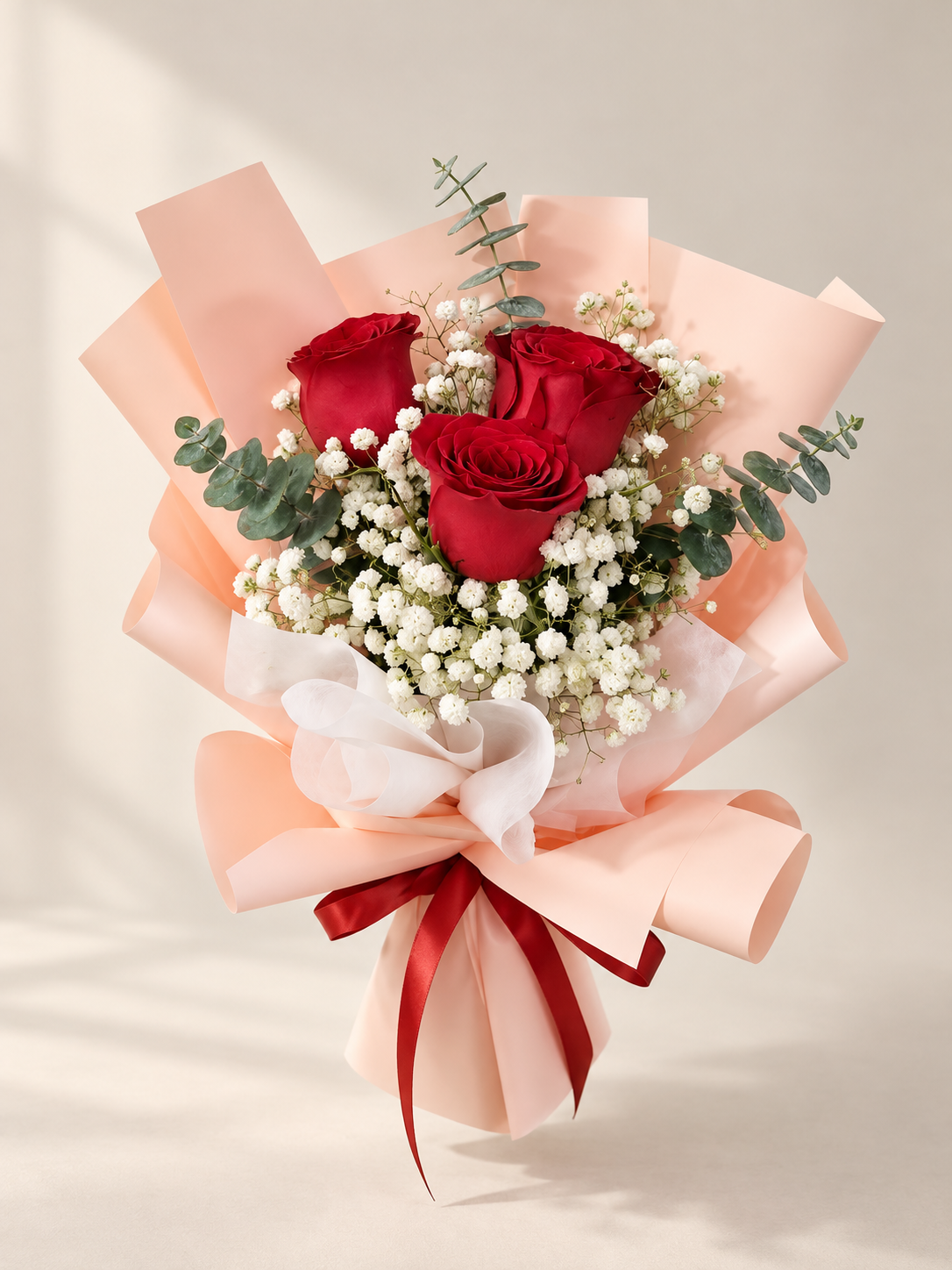 Little Love - 3 Red Roses Bouquet
