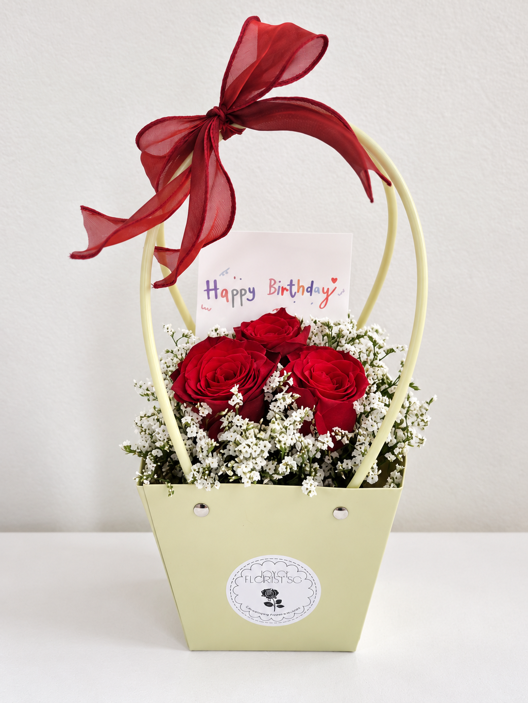 Birthday Red Rose Gift Bag