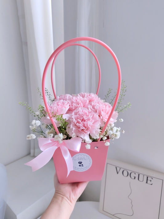 Pink Carnation Handle Box