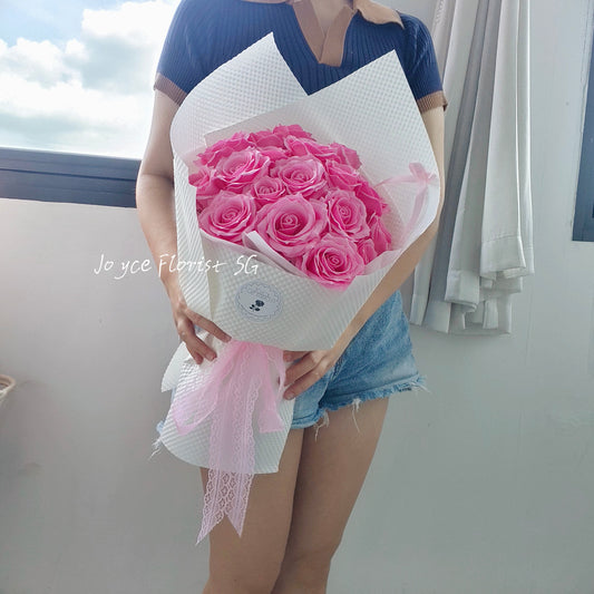 Soap Hot Pink Rose Bouquet