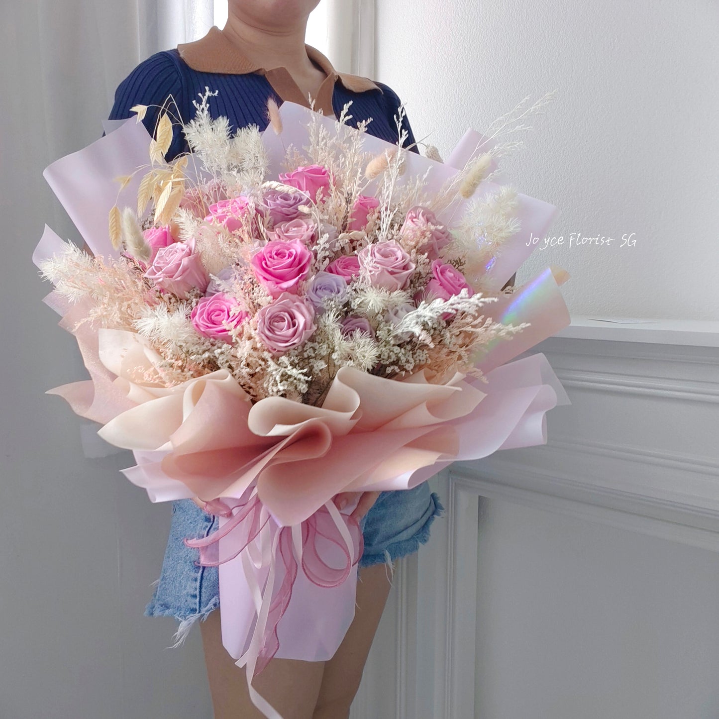 Preserved Flower Bouquet -  Pink Promise