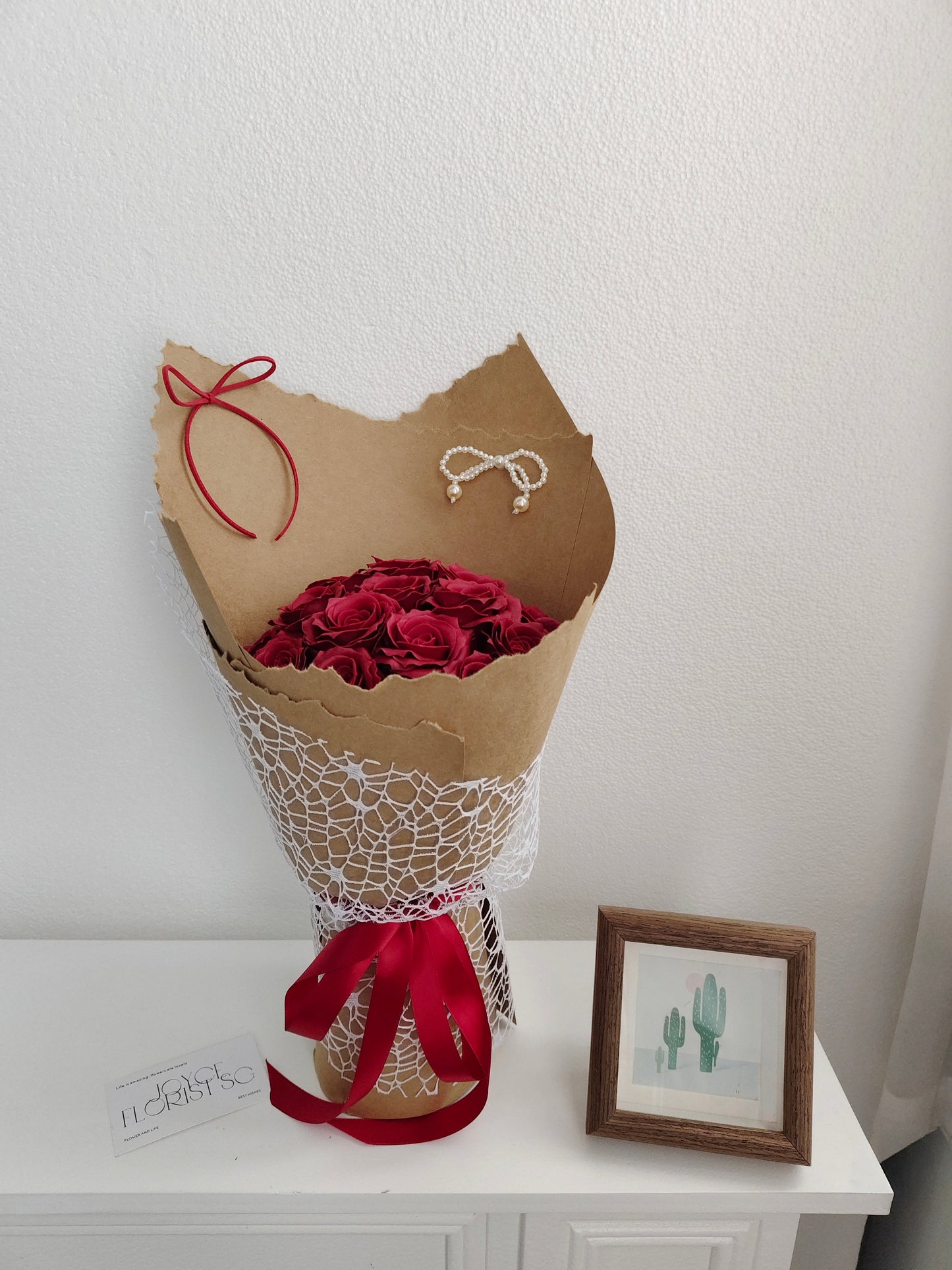 Valentine's Day Soap Flower Bouquet - Frozen Fire