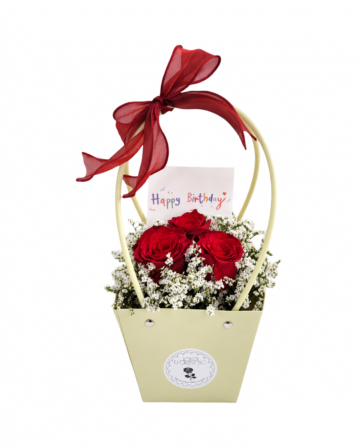 Birthday Red Rose Gift Bag