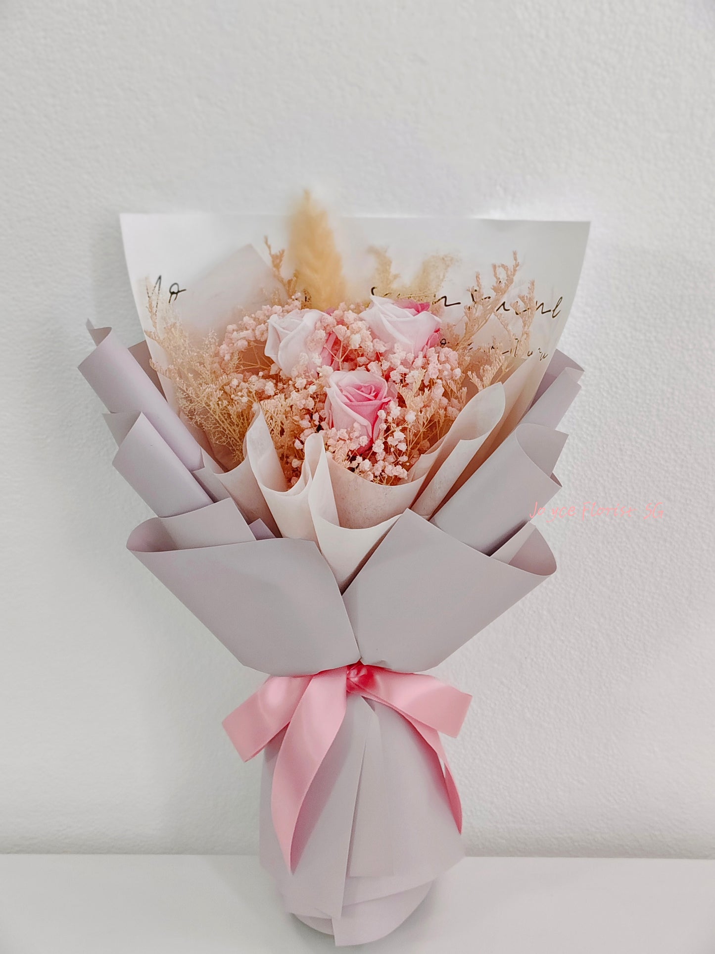 Preserved Flower Bouquet - 2Tone Pink Rose