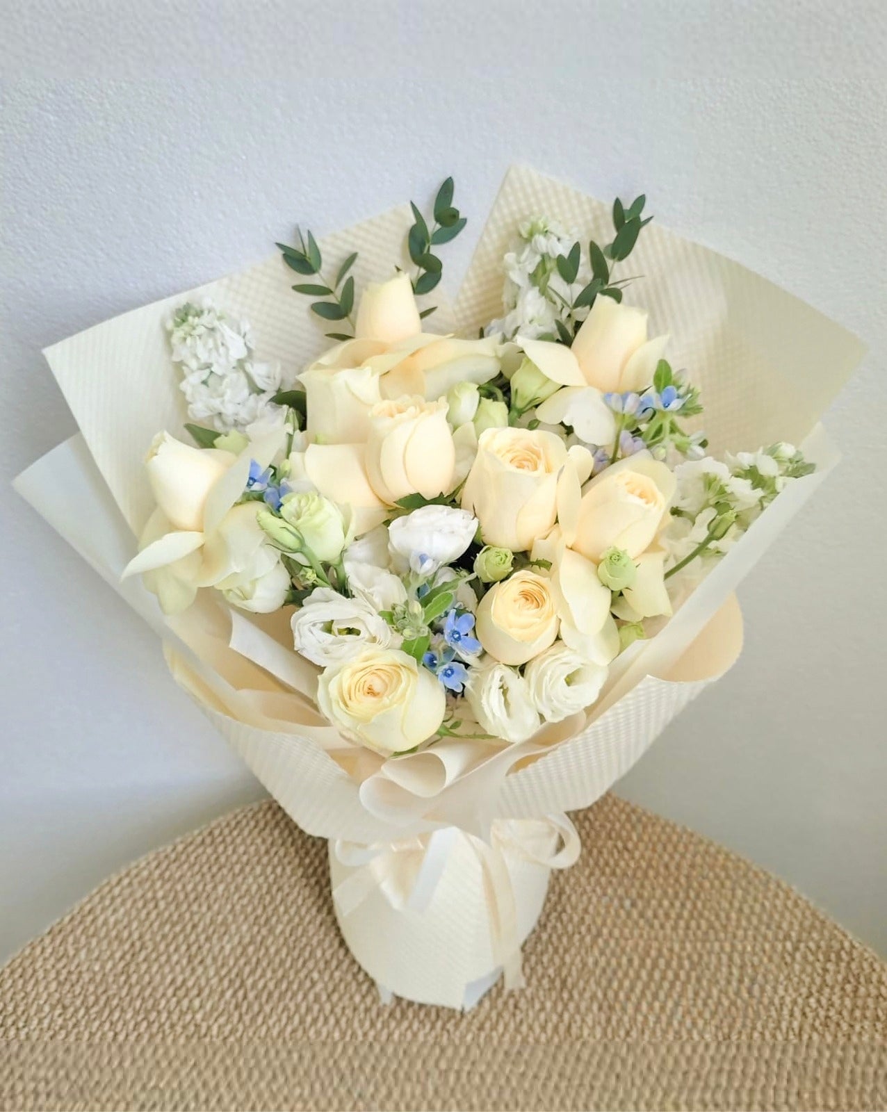 Butter Yellow Rose Bouquet