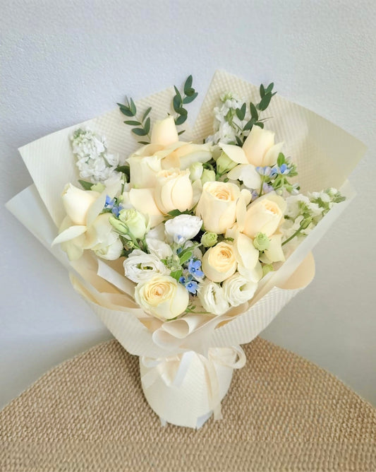 Butter Yellow Rose Bouquet