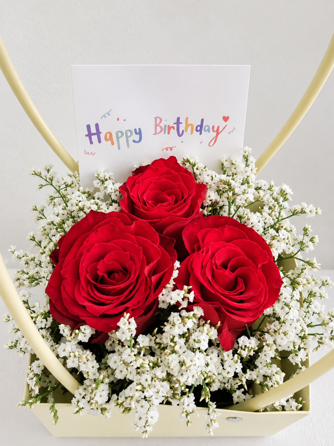 Birthday Red Rose Gift Bag