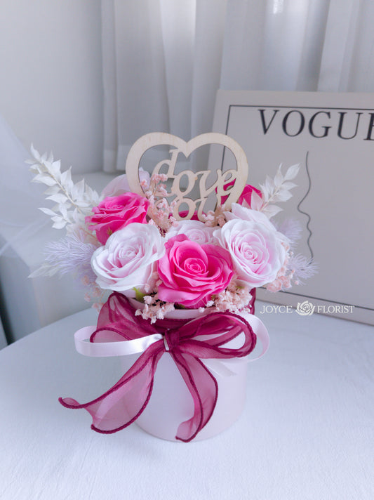 Soap Flower Bloom Box - Love You