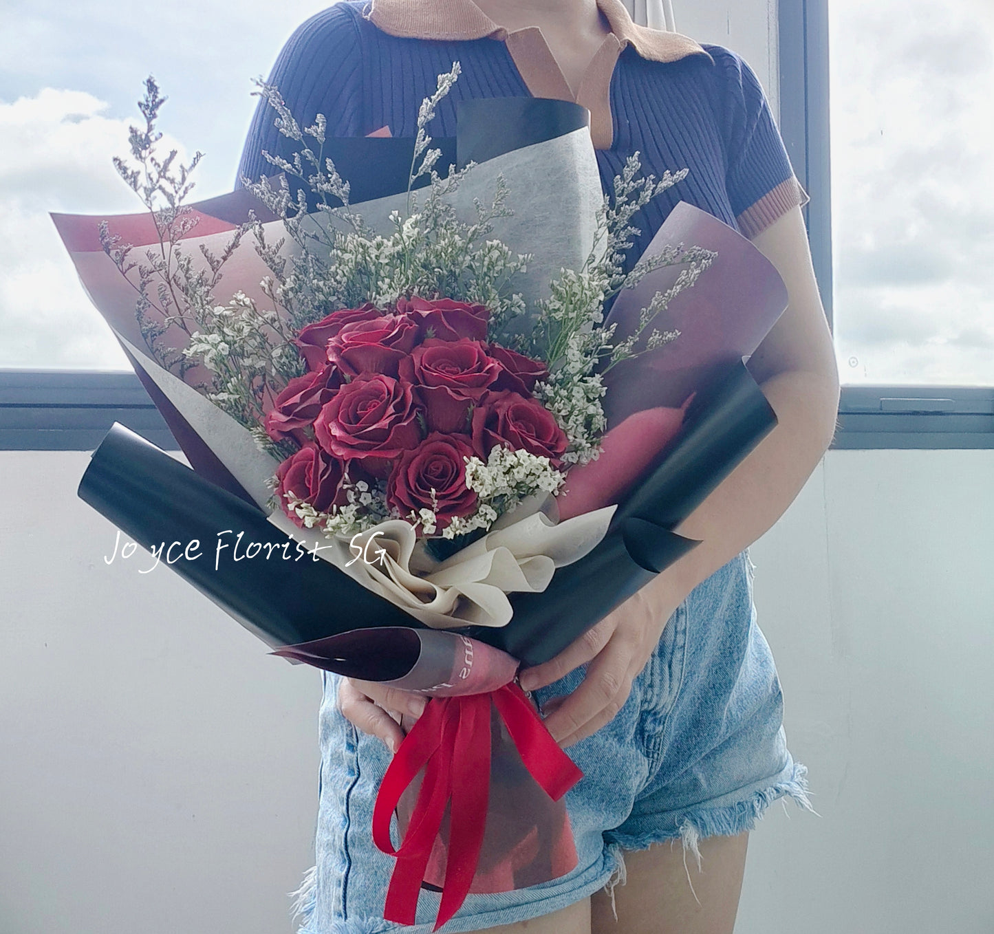 Valentine's Day Soap Flower Bouquet - Rosewood